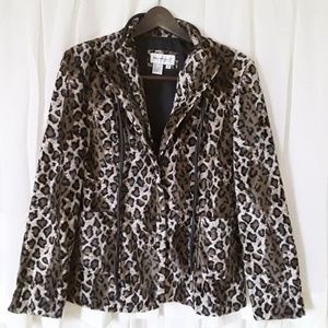 Newport News Leopard Print Jacket
